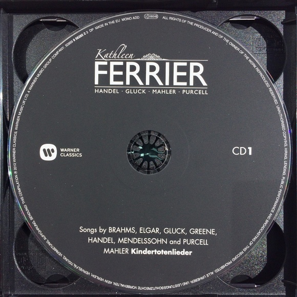 Kathleen Ferrier 3 CD BOX SET Warner Classics UPC 5099995628424 - Picture 2 of 7